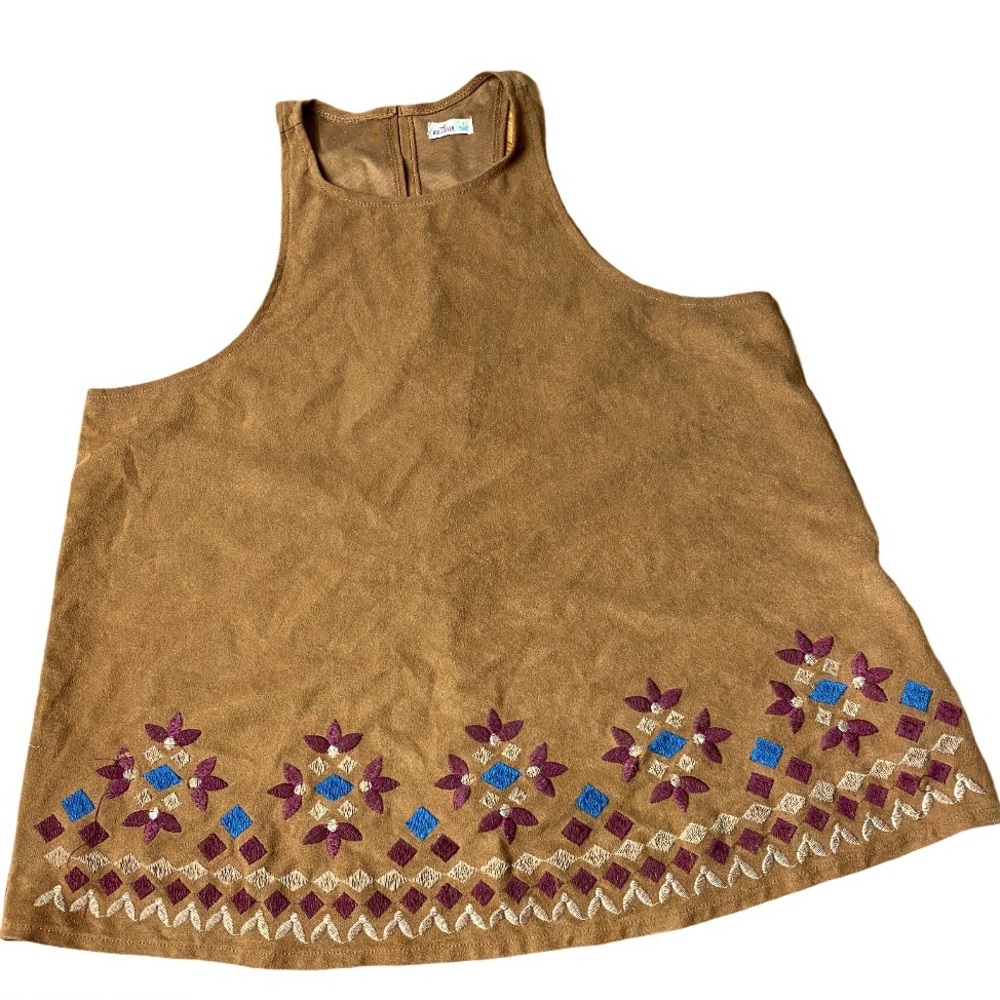 Gorgeous Suede like Boho top